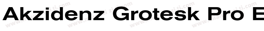 Akzidenz Grotesk Pro Extended字体转换